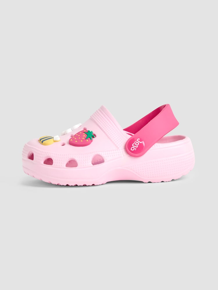 Pink - JoJo Maman Bébé Slip-On Clogs - Bild 4 von 4 Pink - JoJo Maman Bébé Slip-On Clogs - Bild 4 von 4