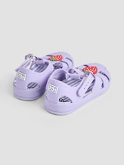 JoJo Maman Bébé Lilac 3D Jelly Sandals - Image 2 of 4