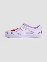 JoJo Maman Bébé Lilac 3D Jelly Sandals - Image 4 of 4