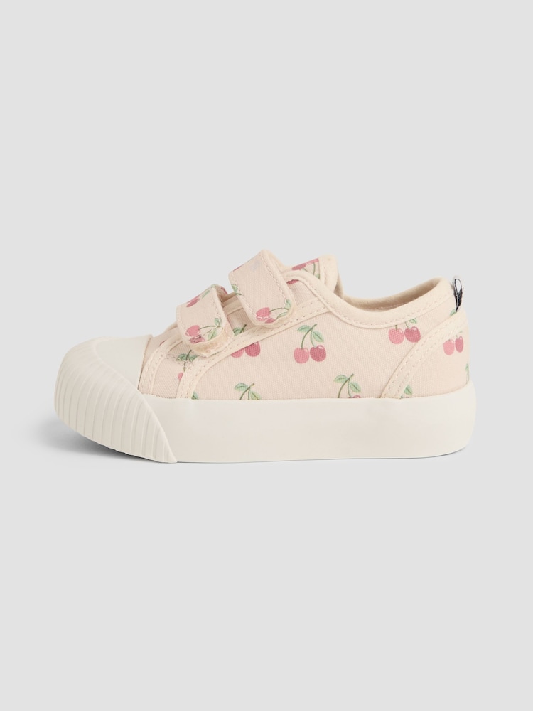 JoJo Maman Bébé Stone Double Strap Canvas Pumps - Image 4 of 4