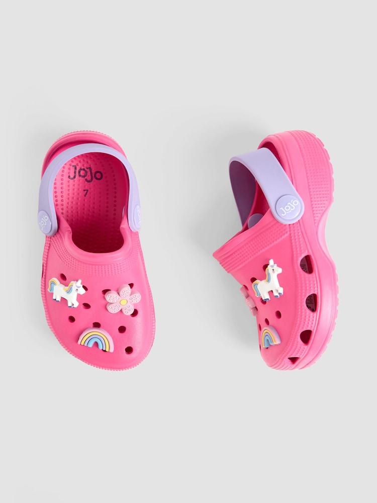 JoJo Maman Bébé Fuchsia Slip On Clog - Image 3 of 4
