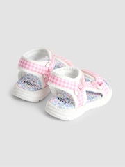 JoJo Maman Bébé Pink Adjustable Strap Sandals - Image 2 of 4
