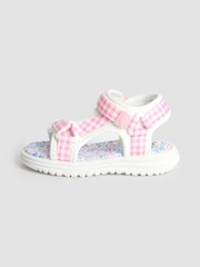 JoJo Maman Bébé Pink Adjustable Strap Sandals - Image 4 of 4