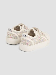 JoJo Maman Bébé Pink Double Strap Canvas Pumps - Image 2 of 4
