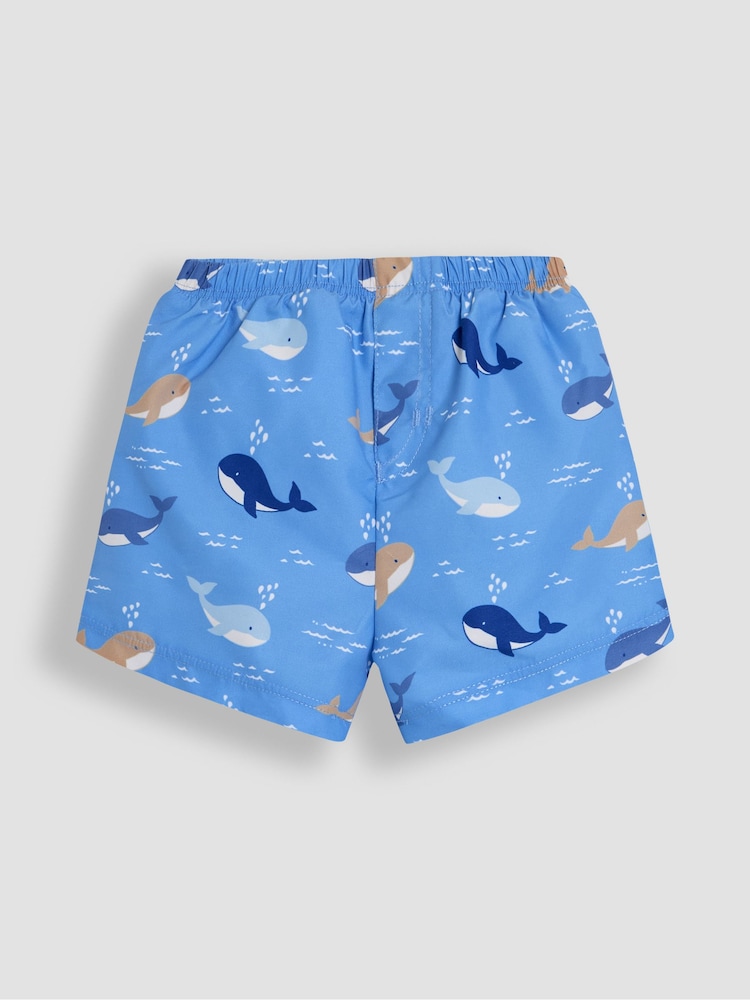 JoJo Maman Bébé Blue Swim Shorts With Nappy - Image 1 of 3