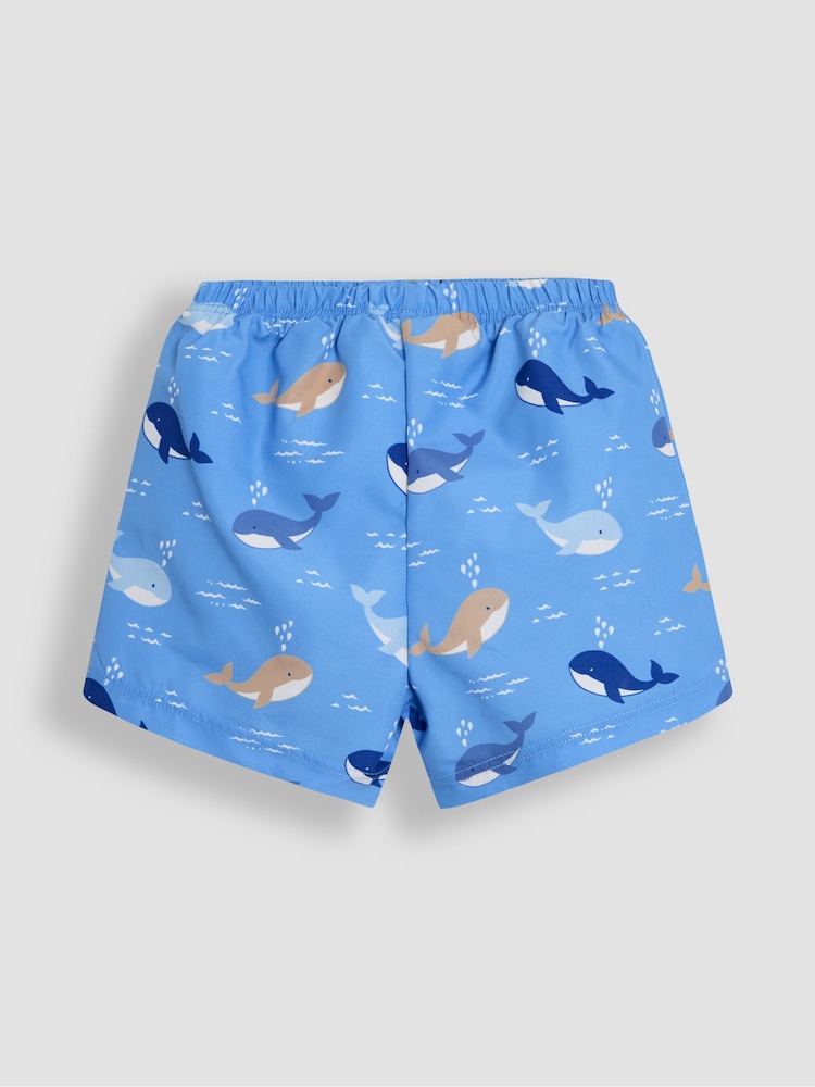 JoJo Maman Bébé Blue Swim Shorts With Nappy - Image 2 of 3