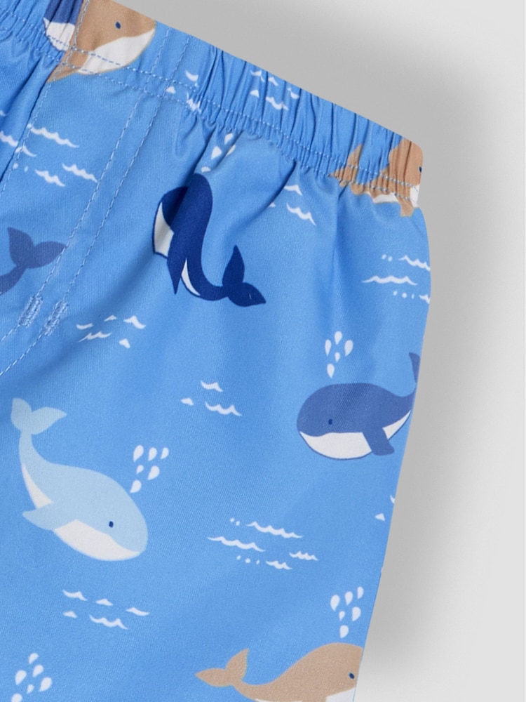 JoJo Maman Bébé Blue Swim Shorts With Nappy - Image 3 of 3