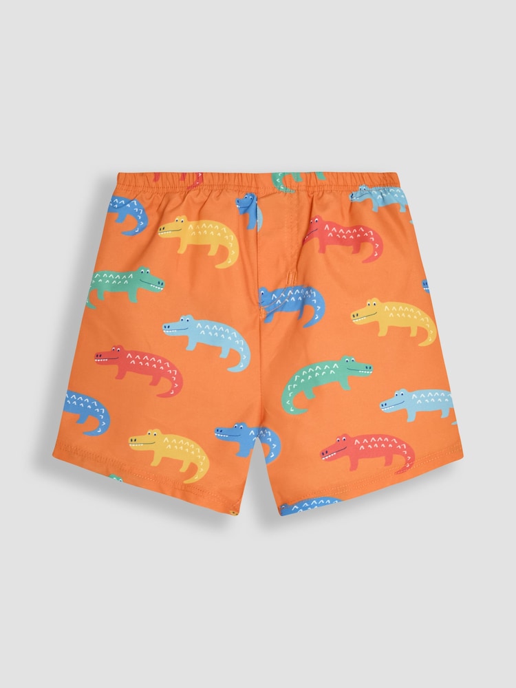 JoJo Maman Bébé Orange Swim Shorts With Nappy - Image 1 of 3