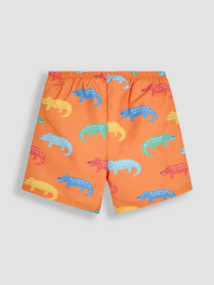 JoJo Maman Bébé Orange Swim Shorts With Nappy - Image 2 of 3