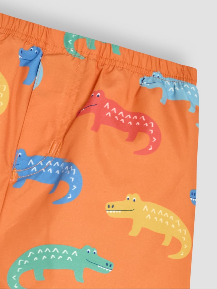 JoJo Maman Bébé Orange Swim Shorts With Nappy - Image 3 of 3