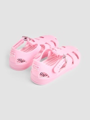 JoJo Maman Bébé Pink Jelly Sandals - Image 2 of 4
