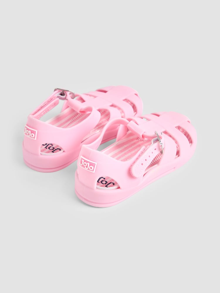 JoJo Maman Bébé Pink Jelly Sandals - Image 2 of 4