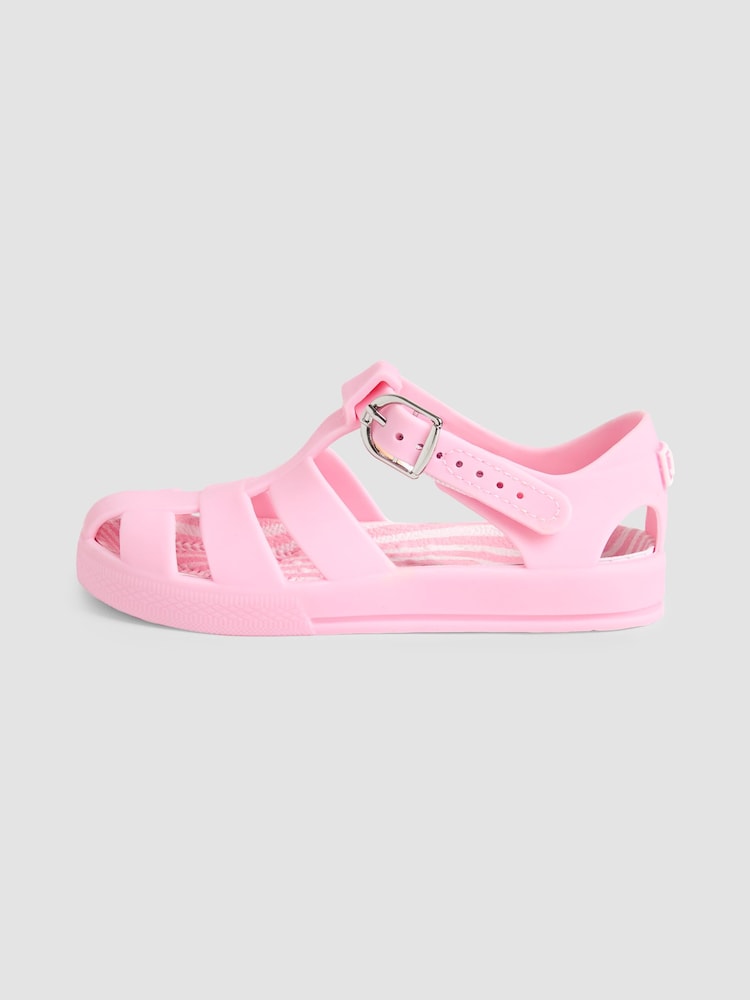 JoJo Maman Bébé Pink Jelly Sandals - Image 4 of 4