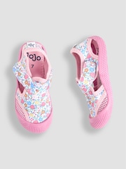 JoJo Maman Bébé Pink Beach and Swim Sandals - Image 3 of 4