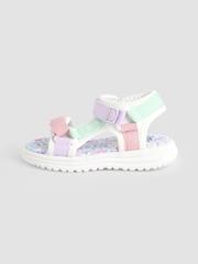 JoJo Maman Bébé Lilac Adjustable Strap Sandals - Image 4 of 4