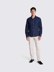 MOSS Blue 100% Cotton Denim Shirt - Image 2 of 6