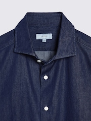 MOSS Blue 100% Cotton Denim Shirt - Image 6 of 6