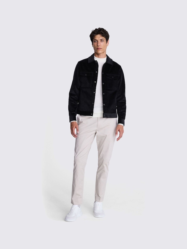 MOSS Blue Cord Trucker Jacket - Image 2 of 6 MOSS Blue Cord Trucker Jacket - Image 2 of 6