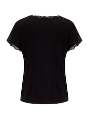 Pour Moi Black Sofa Loves Lace Hidden Support T-Shirt - Image 4 of 4