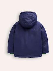 Boden Blue Sherpa Lined Anorak Coat - Image 2 of 4