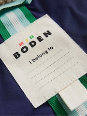 Boden Blue Sherpa Lined Anorak Coat - Image 4 of 4