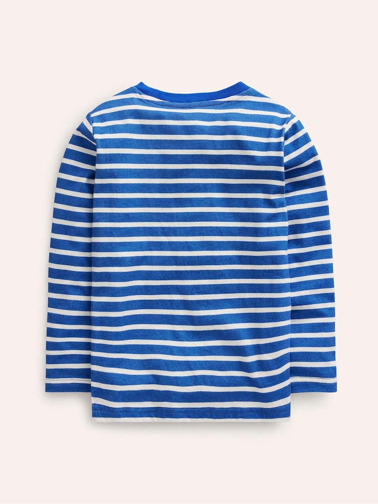 Boden Blue Rocket Novelty Bag 100% Cotton T-Shirt - Image 2 of 3 Boden Blue Rocket Novelty Bag 100% Cotton T-Shirt - Image 2 of 3