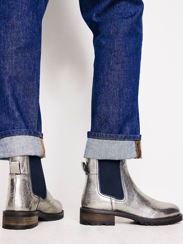 Boden Silver Freya Chelsea Boots - Image 1 of 4
