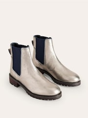 Boden Silver Freya Chelsea Boots - Image 3 of 4