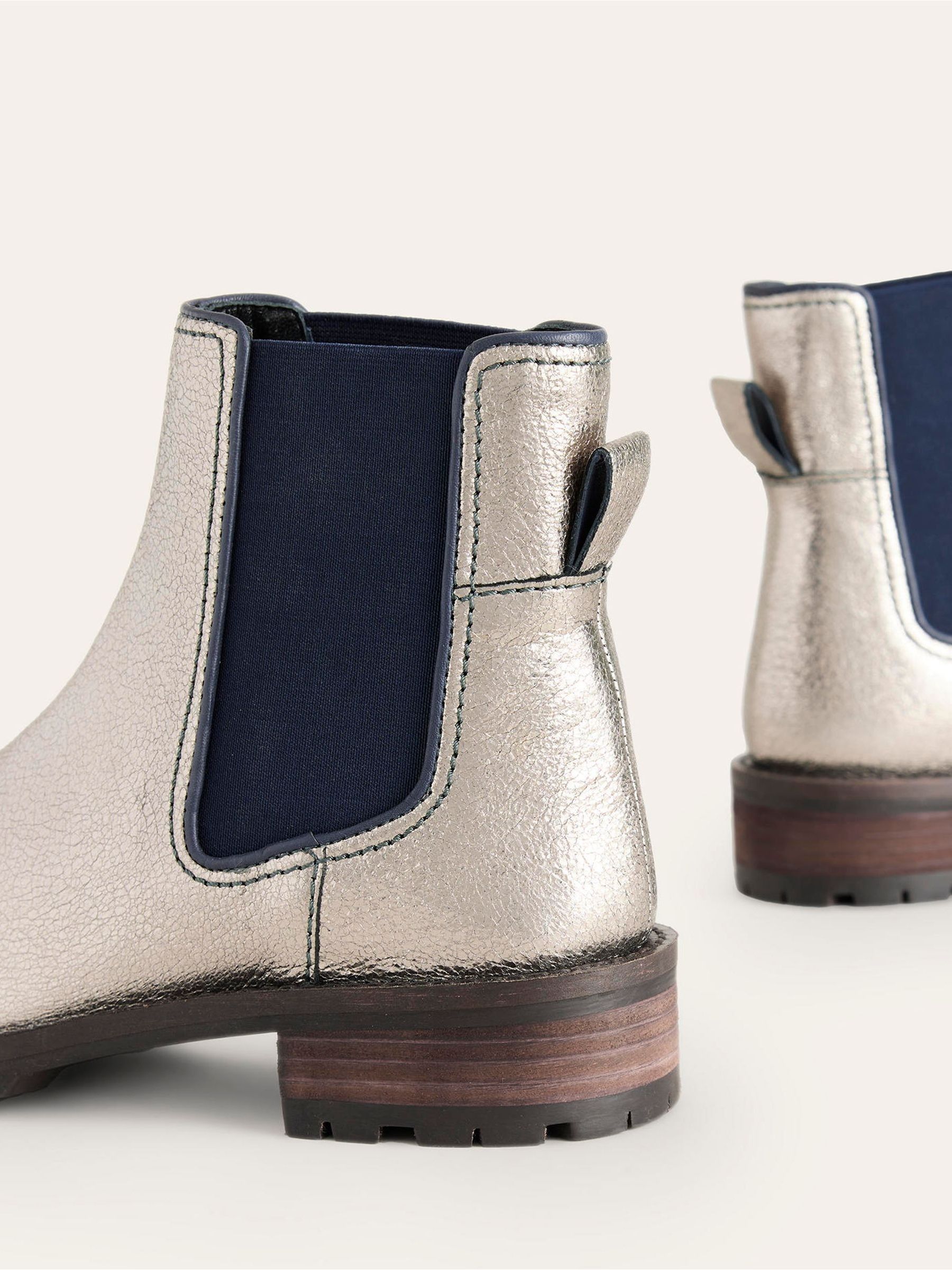 Buy Boden Silver Freya Chelsea Boots from Next USA