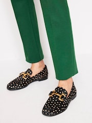 Boden Black Snaffle Leather Loafers - Image 1 of 4