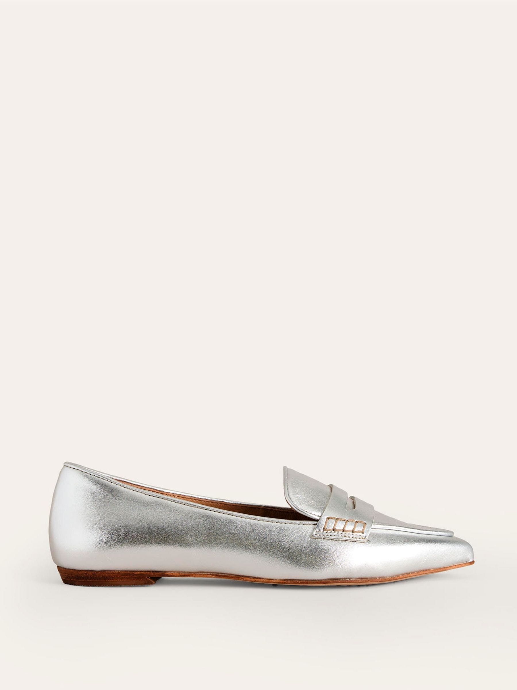 Buy Boden Silver Pointed Loafers from Next USA