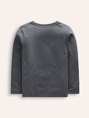 Boden Grey Halloween Appliqué 100% Cotton T-Shirt - Image 3 of 4