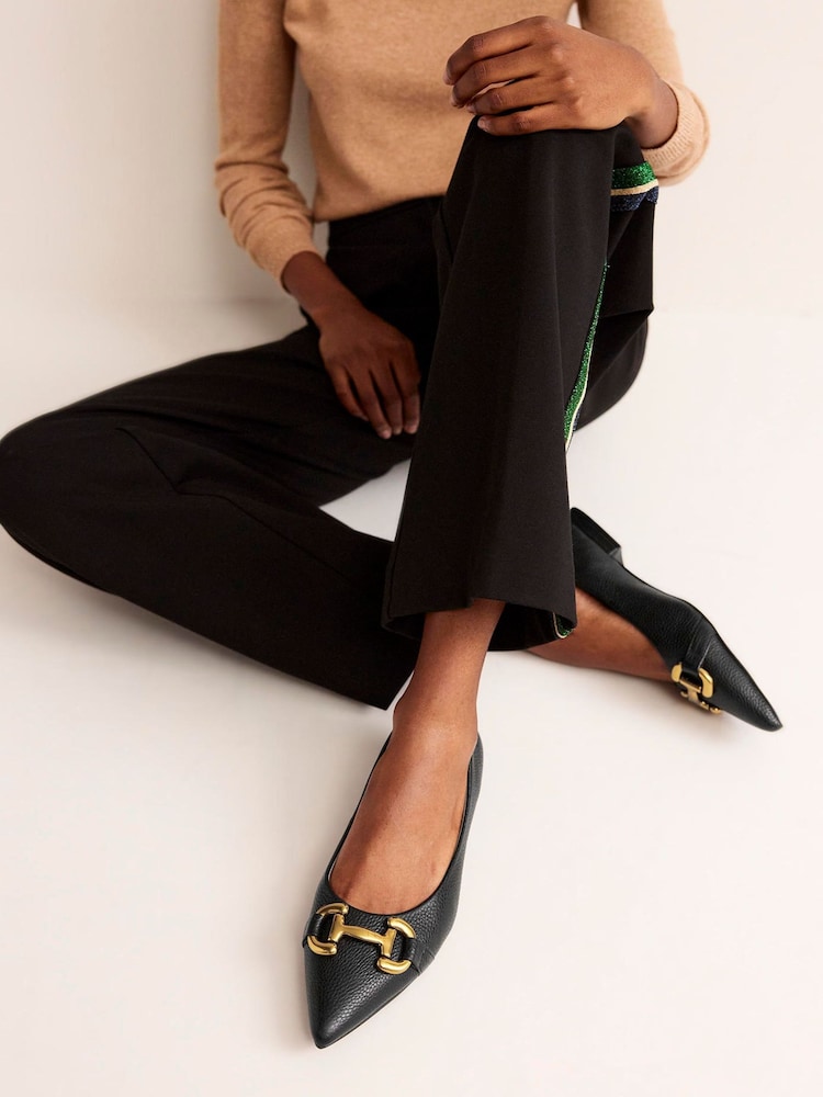 Buy Boden Black Iris Snaffle Ballet Flat Shoes from Next Oman