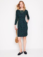 Boden Blue Florrie Long Sleeve 100% Cotton Dress - Image 1 of 4