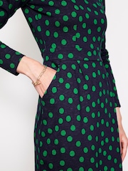 Boden Blue Florrie Long Sleeve 100% Cotton Dress - Image 2 of 4