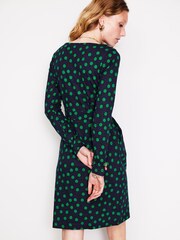 Boden Blue Florrie Long Sleeve 100% Cotton Dress - Image 3 of 4