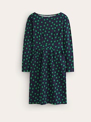 Boden Blue Florrie Long Sleeve 100% Cotton Dress - Image 4 of 4