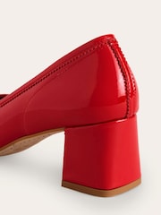 Boden Red Block Heel Pumps - Image 5 of 5