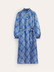 Boden Blue Jasmine Satin Midi Dress - Image 5 of 5