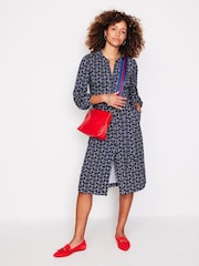 Boden Blue Julia Jersey Shirt Dress - Image 1 of 5