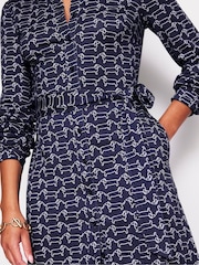 Boden Blue Julia Jersey Shirt Dress - Image 2 of 5