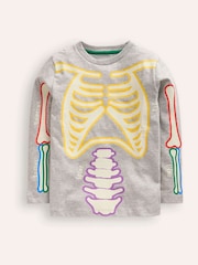 Boden Grey 100% Cotton Glow-In-The-Dark T-Shirt - Image 1 of 3