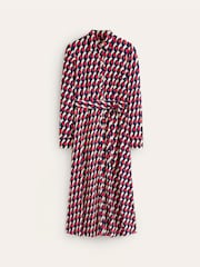 Boden Burgundy Kate Midi Shirt Dress - Image 5 of 5
