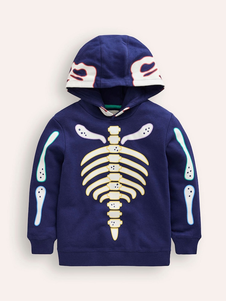 Boden Blue Halloween Hoodie - Image 1 of 3
