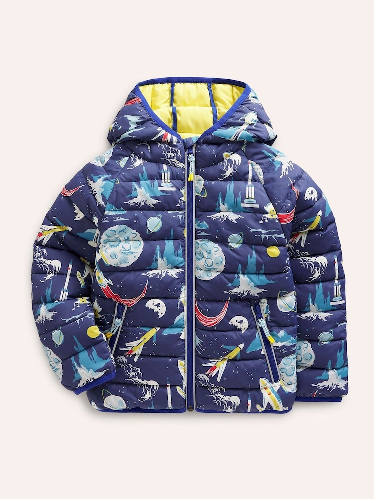 Boden Blue Pack Away Padded Jacket - Image 1 of 3 Boden Blue Pack Away Padded Jacket - Image 1 of 3
