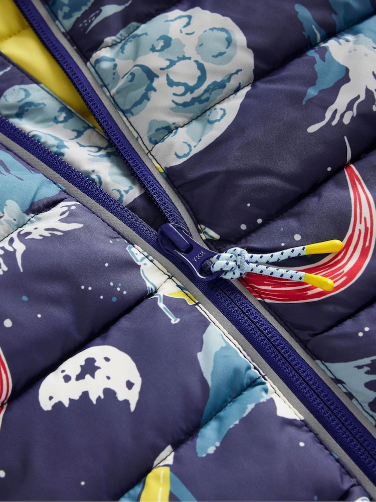 Boden Blue Pack Away Padded Jacket - Image 3 of 3 Boden Blue Pack Away Padded Jacket - Image 3 of 3