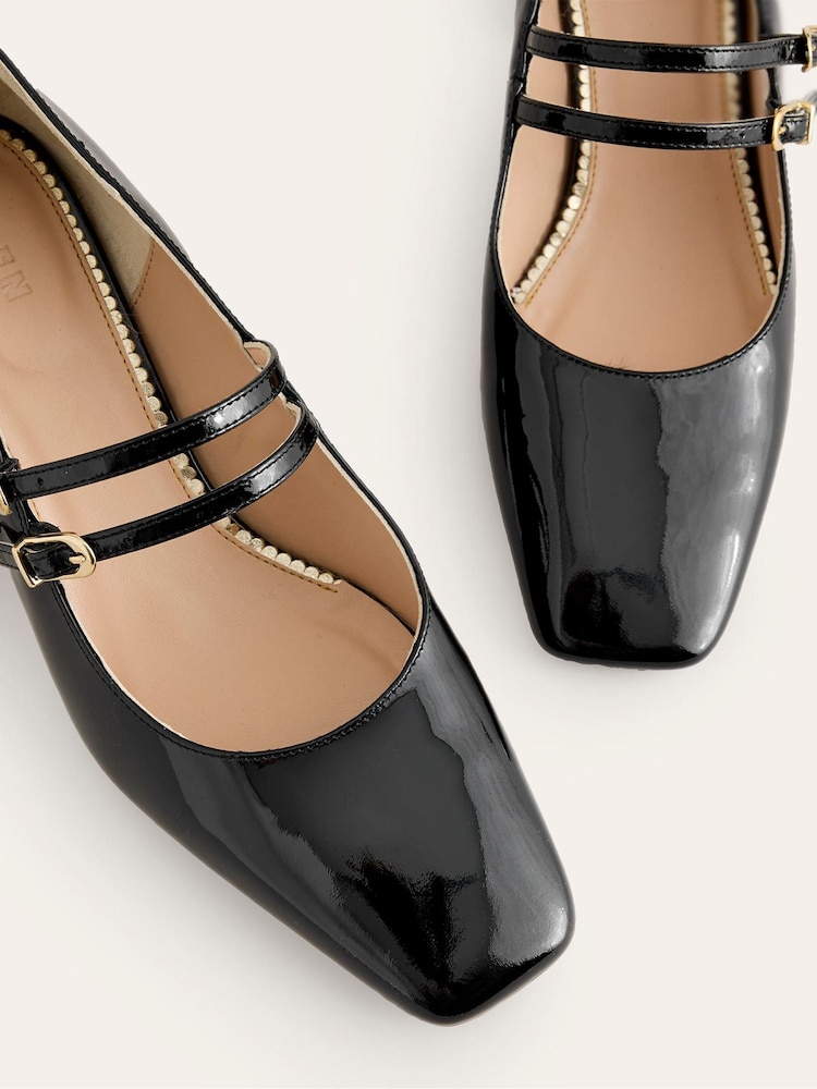 Boden Black Block Heel Pumps - Image 3 of 3