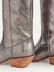 Boden Silver Western Knee High Boots - Image 3 of 4