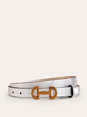 Boden Silver Iris Skinny Snaffle Trim Belt - Image 1 of 3