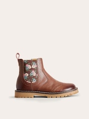 Boden Brown Leather Chelsea Boots - Image 1 of 3